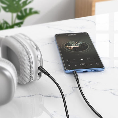 Audio kábel 3.5mm - 3.5mm HOCO UPA24, 1m, Fekete