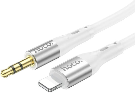 Audio kábel Lightning - 3.5mm HOCO UPA22, 1m, Fehér
