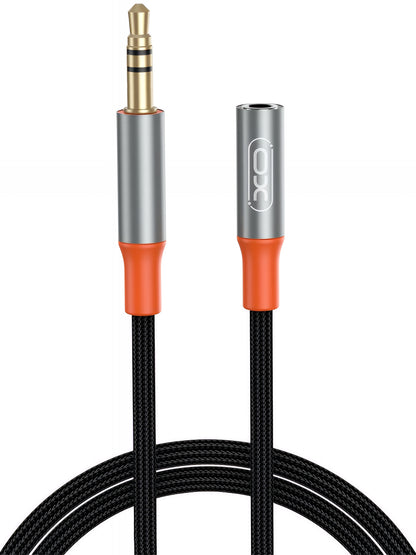 Audio kábel 3.5mm - 3.5mm XO Design NB-R269A, 1m, Fekete