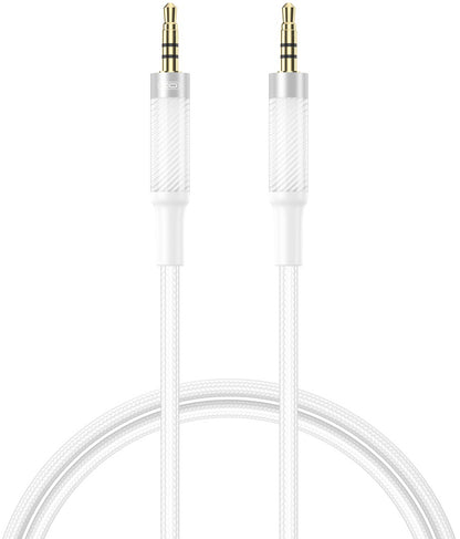Audio kábel 3.5mm - 3.5mm XO Design NB-R279C, 1m, Fehér