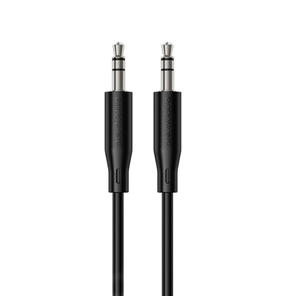 3,5 mm-es audio kábel - 3,5 mm-es Borofone BL26 Standard, 1 m, fekete