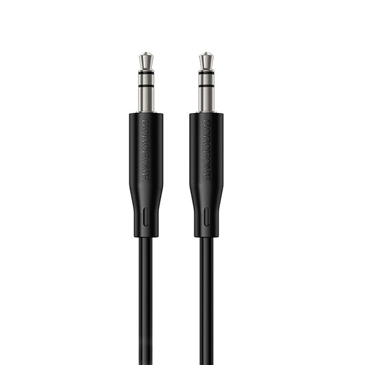 3,5 mm-es audio kábel - 3,5 mm-es Borofone BL26 Standard, 1 m, fekete