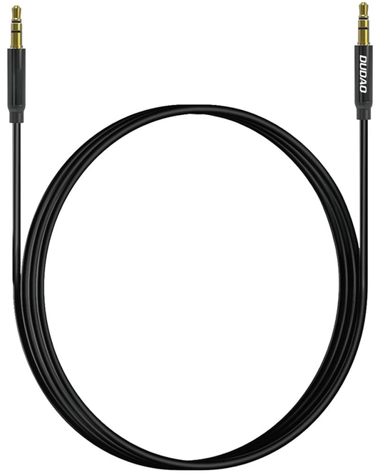 3,5 mm-es audio kábel - 3,5 mm-es Dudao L12s, 1 m, fekete