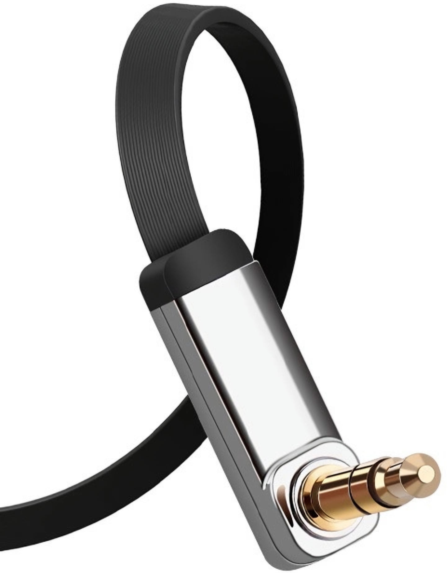 Audio kábel 3.5mm - 3.5mm UGREEN AV119 Angled, 5m, Fekete