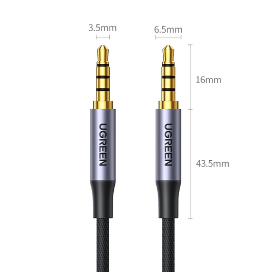 3,5 mm-es audio kábel - 3,5 mm-es UGREEN AV183, 1,5 m, fekete