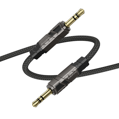 Audio kábel 3.5mm - 3.5mm Borofone BL22 Dignity, 1m, Fekete