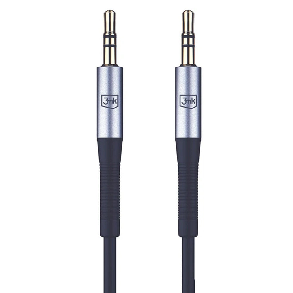 3,5 mm-es audio kábel - 3,5 mm-es 3MK, 1 m, fekete