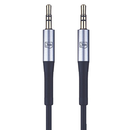 3,5 mm-es audio kábel - 3,5 mm-es 3MK, 1 m, fekete