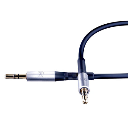 3,5 mm-es audio kábel - 3,5 mm-es 3MK, 1 m, fekete