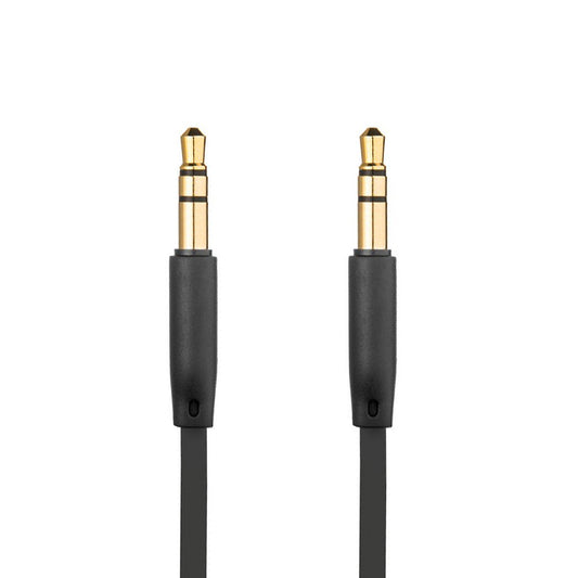 Audio kábel 3.5mm - 3.5mm Fixed, 1m, Fekete