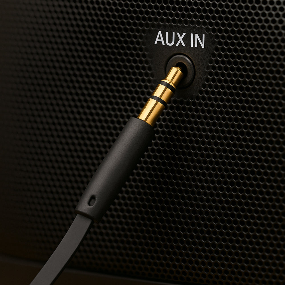 Audio Cable 3.5mm - 3.5mm Fixed, 1m, Black