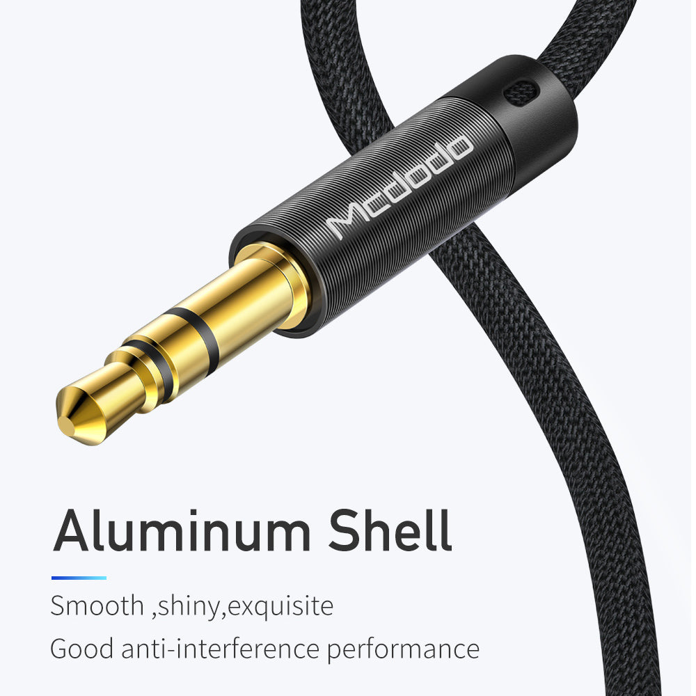Audio kábel 3.5mm - 3.5mm McDodo CA-6640, 1.2m, Fekete