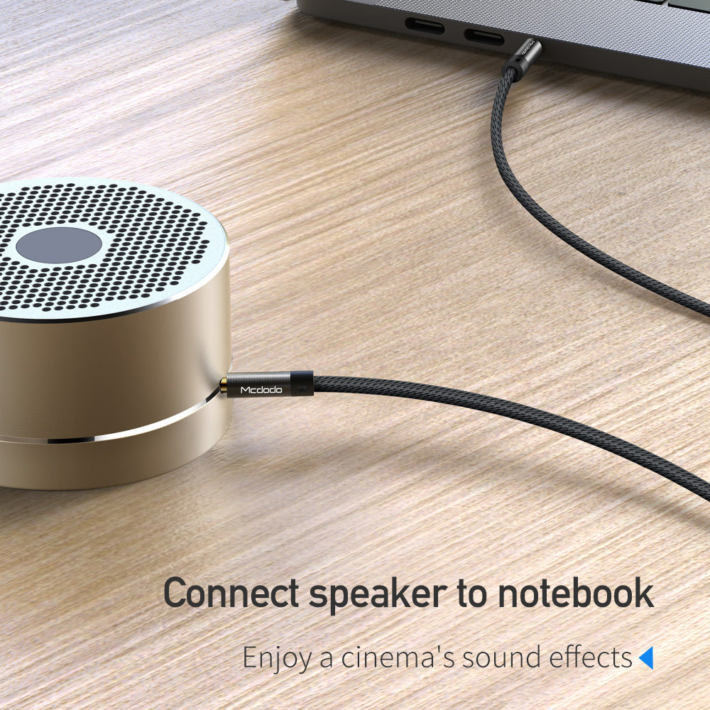 Audio kábel 3.5mm - 3.5mm McDodo CA-6640, 1.2m, Fekete