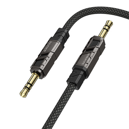Audio kábel 3.5mm - 3.5mm Borofone BL22 Dignity, 1m, Fekete
