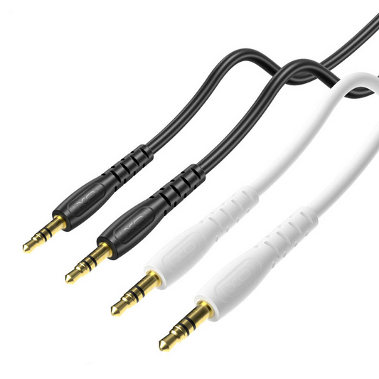Audio kábel 3.5mm - 3.5mm XO Design NB-R270, 1m, Fehér
