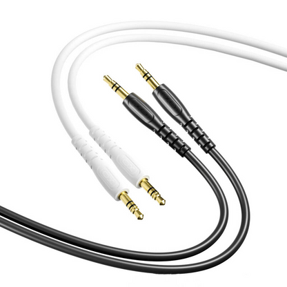 Audio kábel 3.5mm - 3.5mm XO Design NB-R270, 1m, Fehér