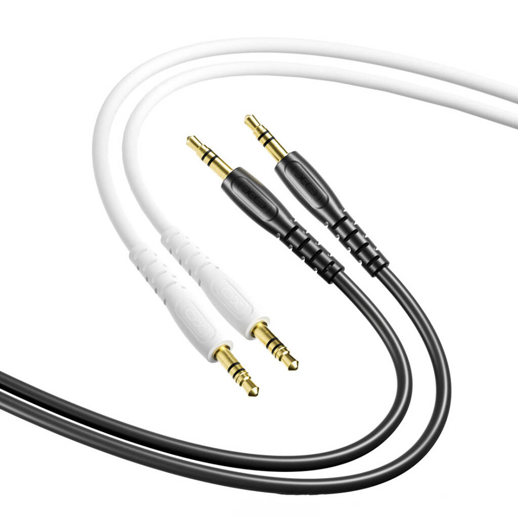 Audio kábel 3.5mm - 3.5mm XO Design NB-R270, 1m, Fekete