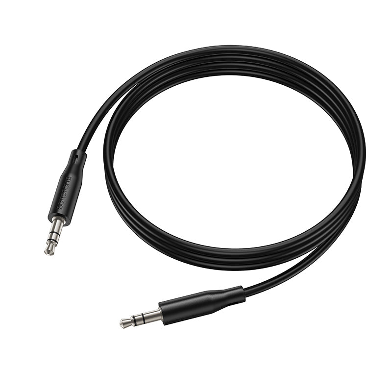 3,5 mm-es audio kábel - 3,5 mm-es Borofone BL26 Standard, 1 m, fekete