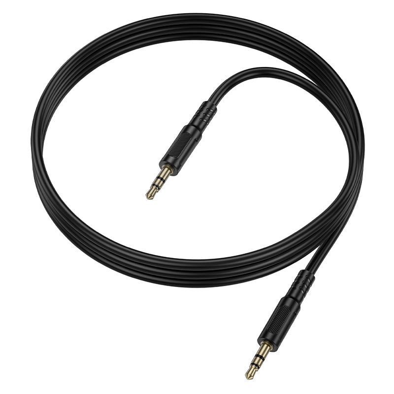 Audio kábel 3.5mm - 3.5mm Borofone BL25 Nice, 1m, Fekete