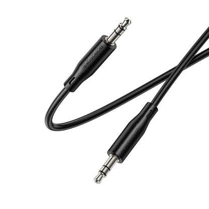 3,5 mm-es audio kábel - 3,5 mm-es Borofone BL26 Standard, 1 m, fekete
