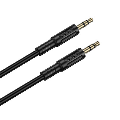 Audio kábel 3.5mm - 3.5mm Borofone BL25 Nice, 1m, Fekete