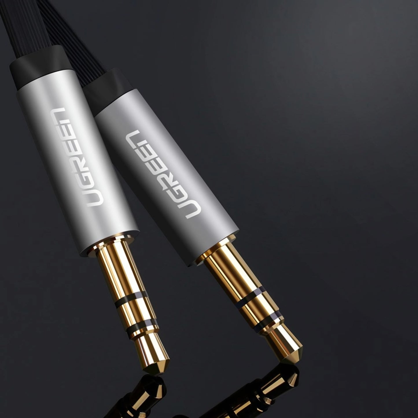 UGREEN AV119 Angled 3.5mm - 3.5mm Audio Cable, 3m, Black