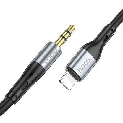 Audio kábel Lightning - 3.5mm HOCO UPA22, 1m, Fekete