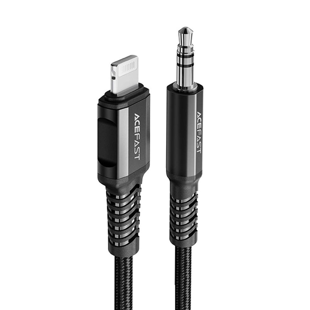 Lightning Audio Kábel - 3.5mm Acefast C1-06, 1.2m, Fekete