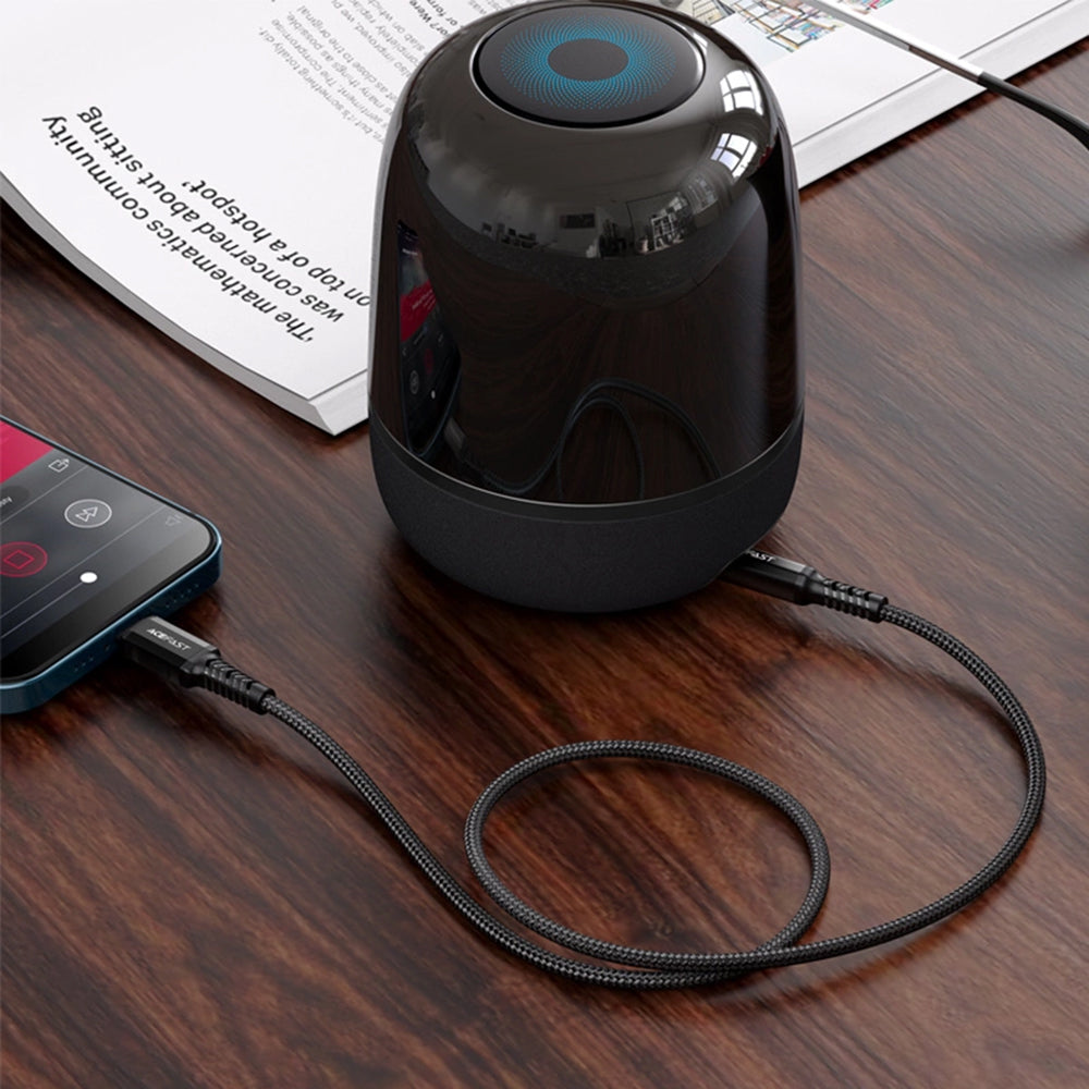 Lightning Audio Kábel - 3.5mm Acefast C1-06, 1.2m, Fekete