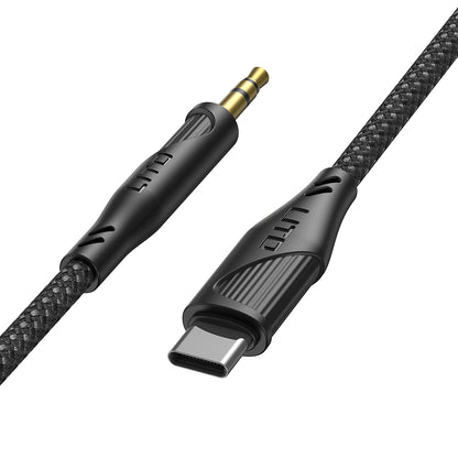 Audio kábel Lightning - 3.5mm Lito LA02, 1m, Fekete