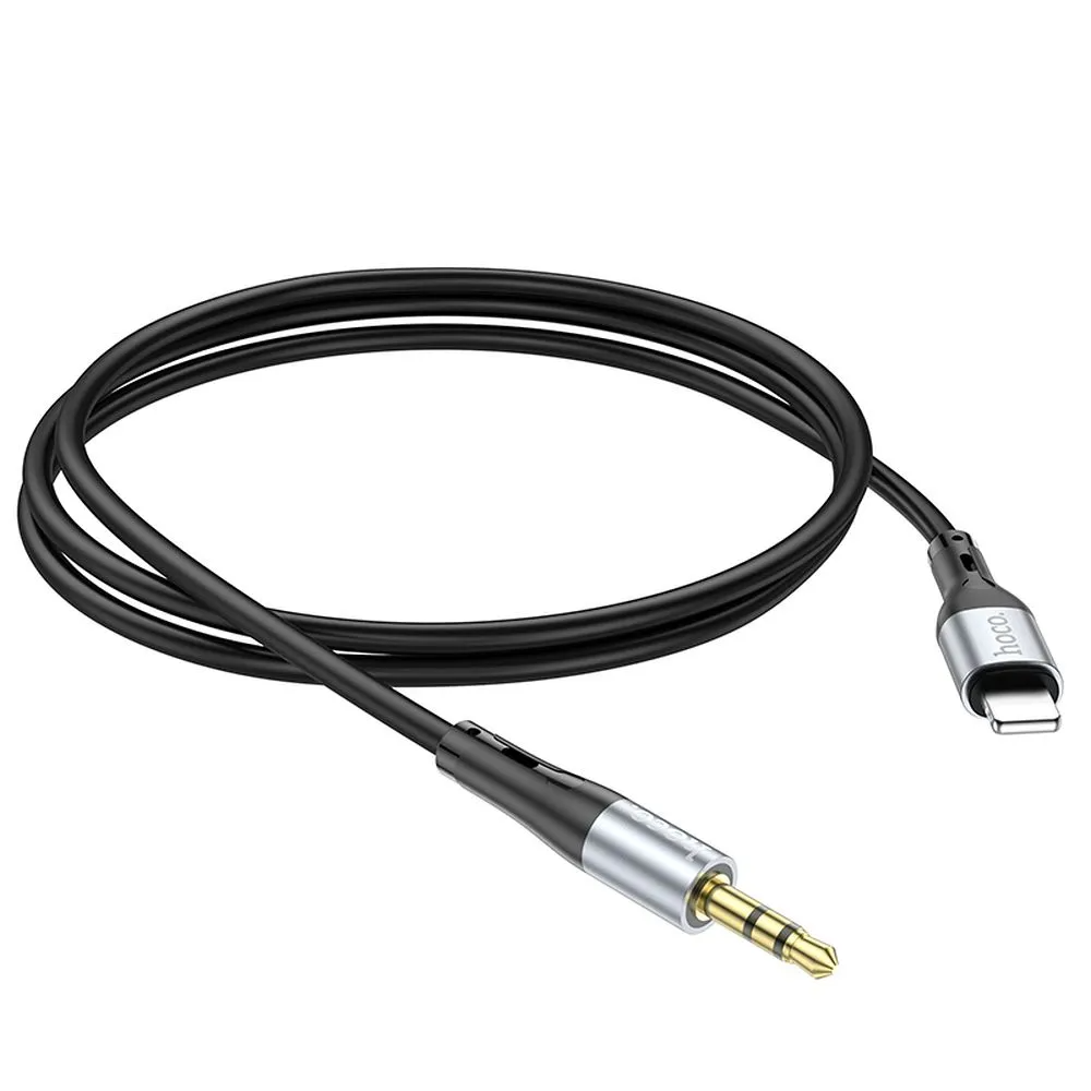 Audio kábel Lightning - 3.5mm HOCO UPA22, 1m, Fekete