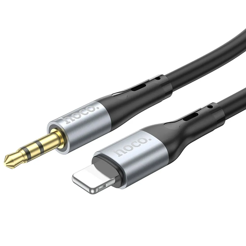 Audio kábel Lightning - 3.5mm HOCO UPA22, 1m, Fekete