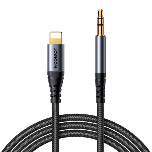 Lightning Audio Kábel - 3.5mm Joyroom SY-A06, 1.2m, Fekete