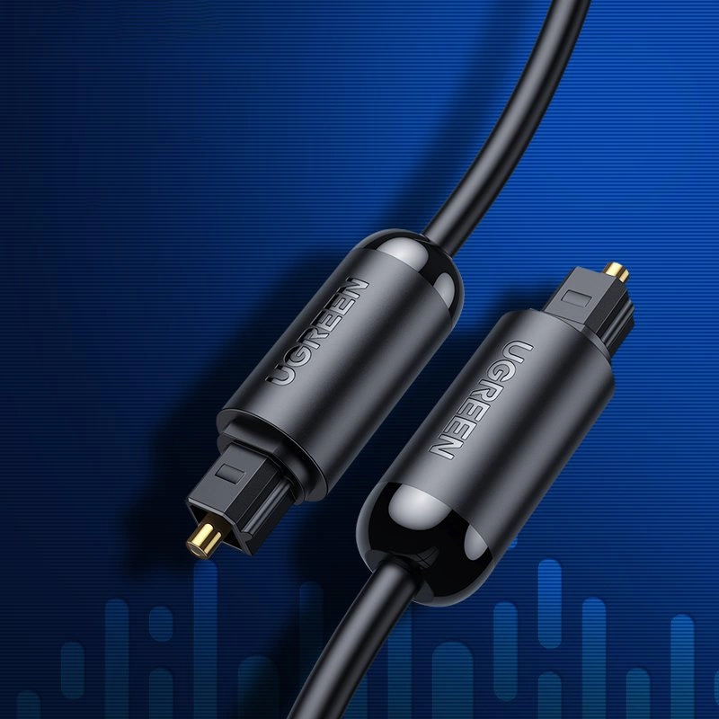UGREEN AV122 Optikai Audio Kábel, Toslink / SPDIF, 1.5m, Fekete