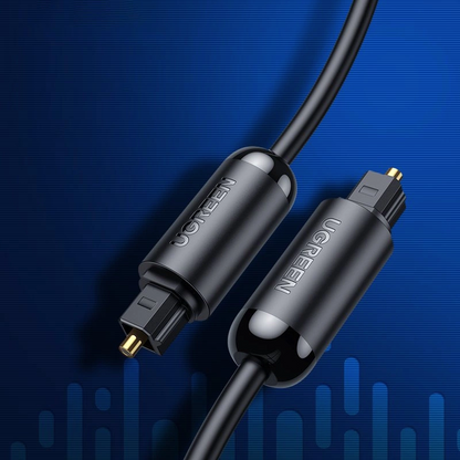 UGREEN AV122 Optikai Audio Kábel, Toslink / SPDIF, 1.5m, Fekete