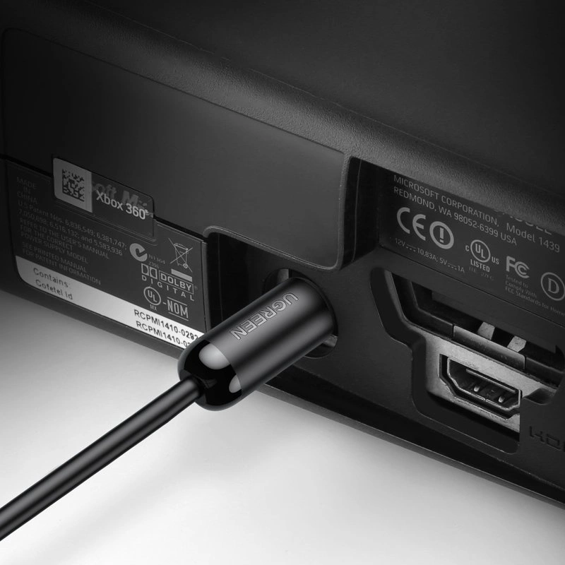 UGREEN AV122 Optikai Audio Kábel, Toslink / SPDIF, 1.5m, Fekete
