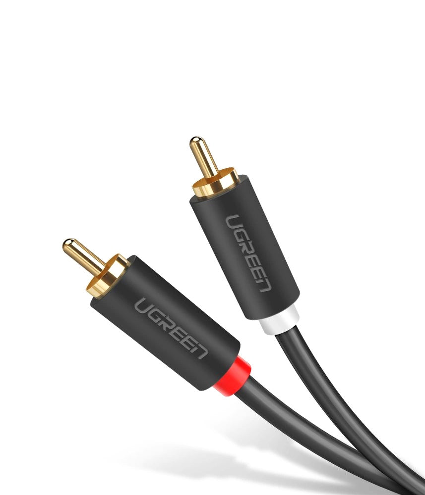 UGREEN AV104 Audio kábel, 2 x RCA - 2 x RCA, 2m, Fekete