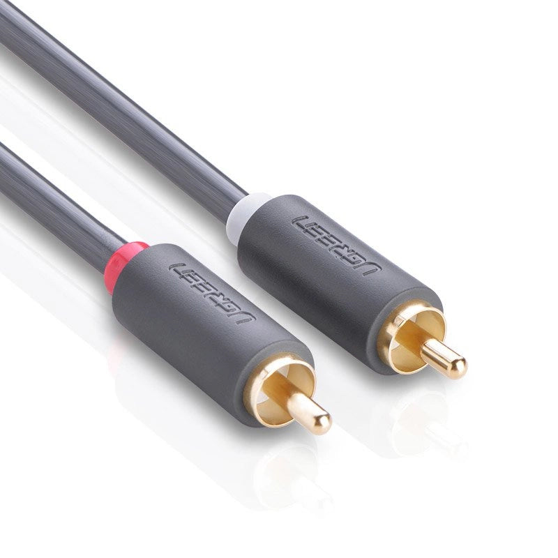 UGREEN AV104 Audio kábel, 2 x RCA - 2 x RCA, 2m, Fekete
