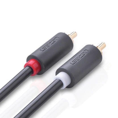 UGREEN AV104 Audio kábel, 2 x RCA - 2 x RCA, 2m, Fekete