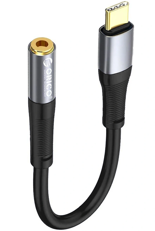 Orico AXC-02 USB-C–3,5 mm-es audioadapter, fekete