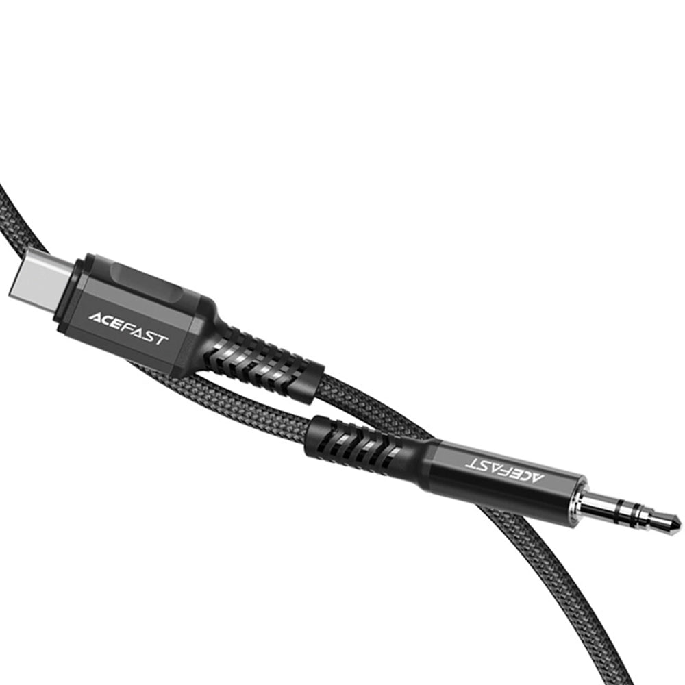 Audio kábel USB-C - 3.5mm Acefast C1-08, 1.2m, Fekete