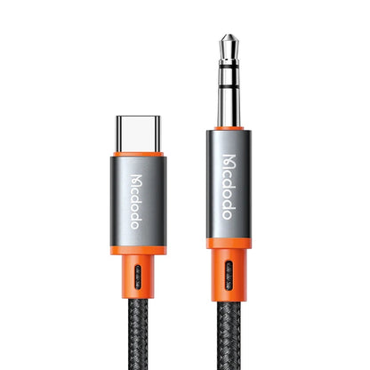 USB-C - 3.5mm McDodo CA-0820 Castle audio kábel, 1.2m, Fekete