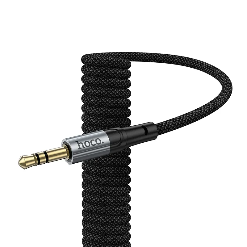 USB-C - 3.5mm HOCO UPA33B audio kábel, 1.5m, fekete
