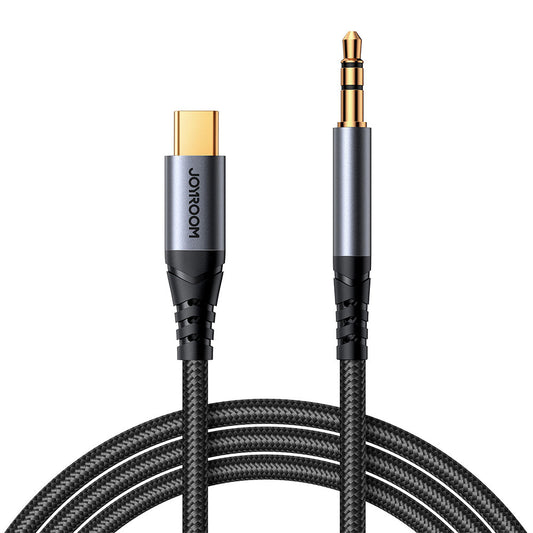 USB-C - 3,5 mm Joyroom SY-A07 audio kábel, 1,2 m, fekete