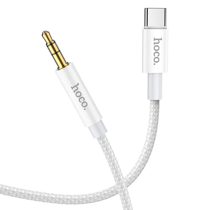 Audio kábel USB-C - 3.5mm HOCO UPA19, 1m, Ezüst