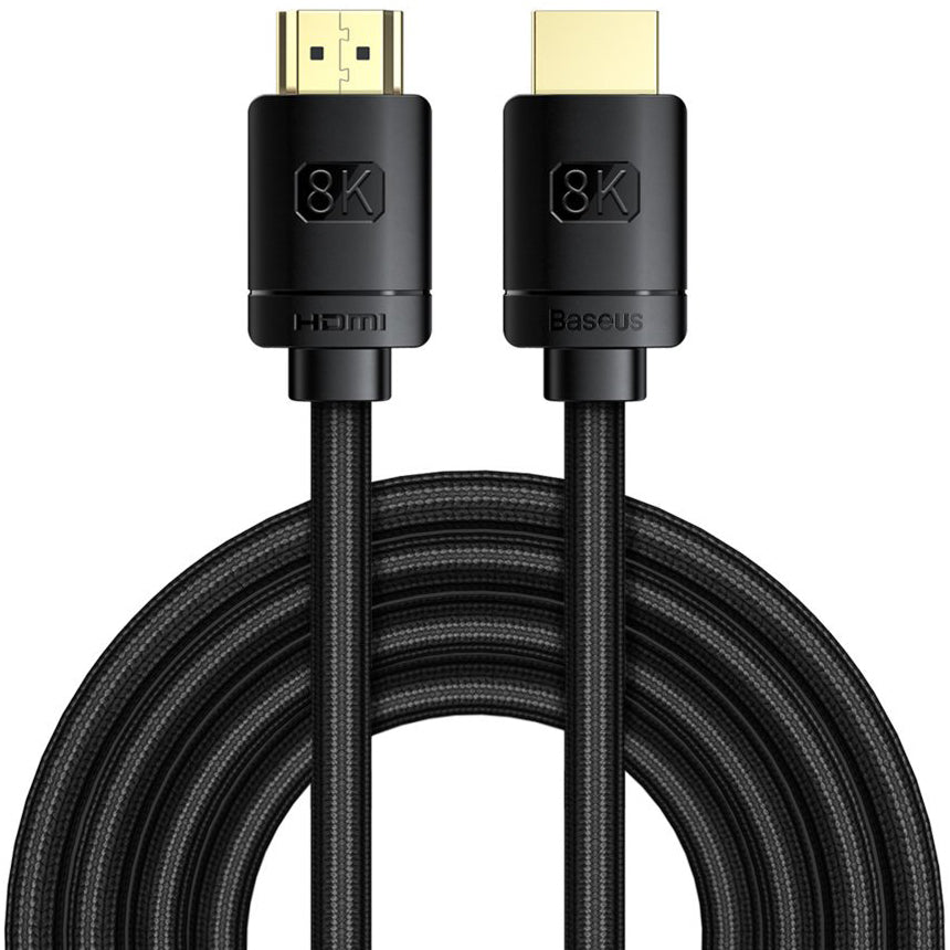 Baseus High Definition Series videokábel, HDMI - HDMI, 8K, 3m, Fekete CAKGQ-L01