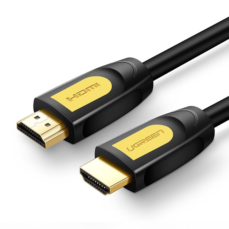 UGREEN HD101 videókábel, HDMI - HDMI, 4K, 2m, Fekete-Sárga