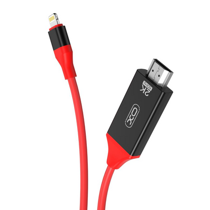 Audio és Videó Kábel Lightning - HDMI XO Design GB006, 1.8m, Piros