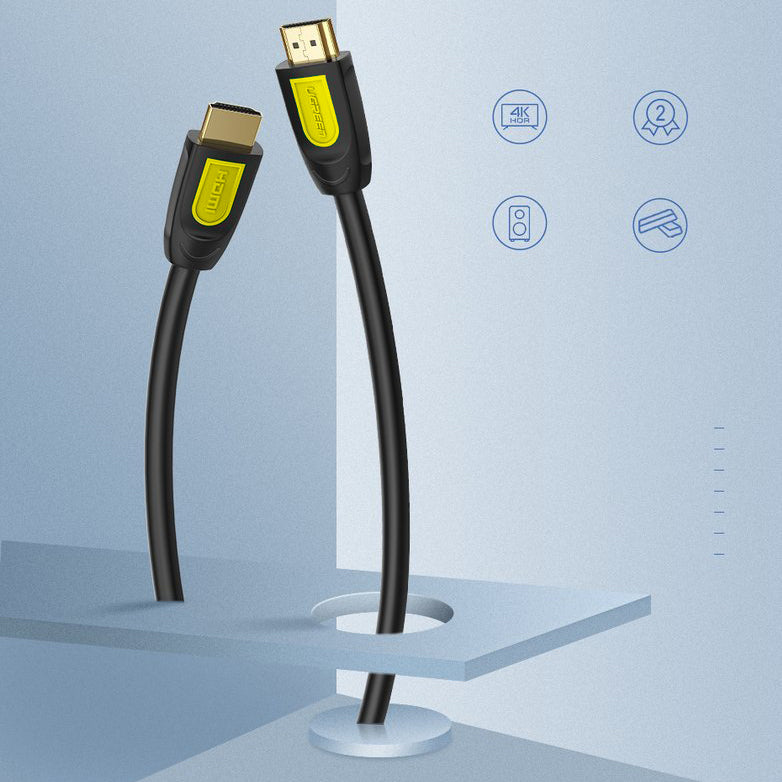 UGREEN HD101 videókábel, HDMI - HDMI, 4K, 2m, Fekete-Sárga
