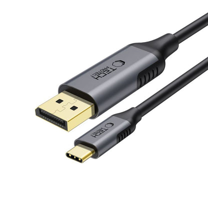 USB-C - DisplayPort Tech-Protect Ultraboost audio és videó kábel, 1.8m, fekete